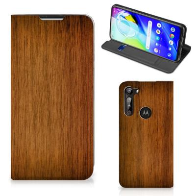 Motorola Moto G8 Power Book | Wallet Case | Donker Hout