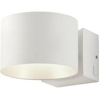 LED Wandlamp - Musterring Loop - 1 Lichtpunt van 10 Watt - Dimbaar - Aanpasbare Lichtkleur - Draaibaar - Afstandsbediening - Mat Wit - Metaal - thumbnail