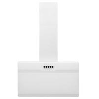VidaXL Wandafzuigkap 60 cm staal en gehard glas wit - thumbnail