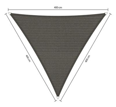 Driehoek schaduwdoek 4,00x4,00x4,00 m Cool Grey Shadow Comfort - Shadow comfort