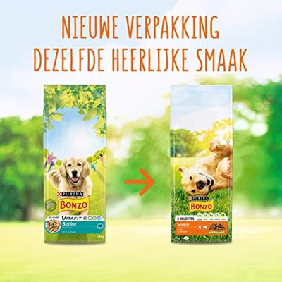 Purina Bonzo Senior hondenvoer met kip en groenten 15 kg Purina Bonzo Senior hondenvoer met kip en groenten 15 kg