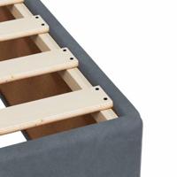 Bedframe zonder matras 100x200 cm fluweel donkergrijs - thumbnail