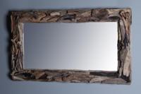 Spiegel drijfhout 100x60 cm. - thumbnail