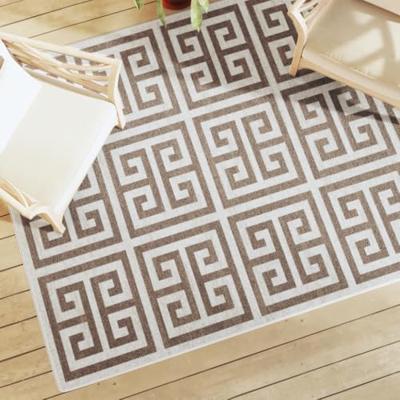 VidaXL Vloerkleed voor binnen buiten laagpolig 160x230 cm meerkleurig