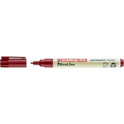 Viltstift edding 25 EcoLine rond 1mm rood