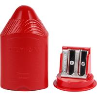 Puntenslijper, H: 8,5 cm, rood, 1 stuk - thumbnail