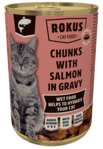 Chunks cat adult sAlmon 415g Rokus Malanico - Malanico