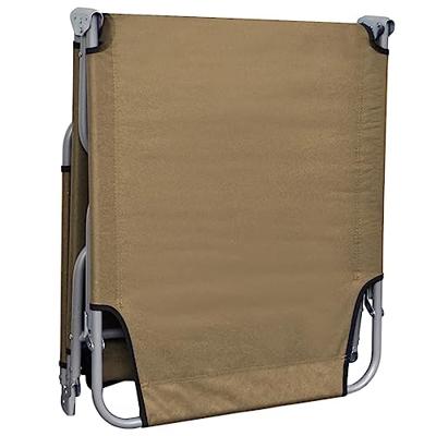 VidaXL Ligbed inklapbaar met verstelbare rugleuning taupe