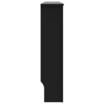 VidaXL Radiatorombouw 152x19x81,5 cm mdf zwart - thumbnail