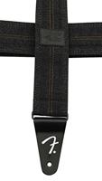 Fender x Wrangler® Denim Strap Washed Black Stitch gitaarband - thumbnail