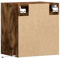 Tv-wandmeubels met LED 2 st 41x31x45 cm gerookt eikenkleurig - thumbnail