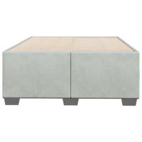 Bedframe zonder matras 120x190 cm fluweel lichtgrijs - thumbnail