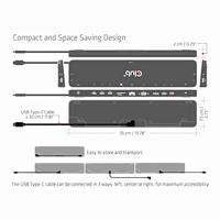 club3D 4K ChargingDock USB-C USB-C dockingstation Geschikt voor merk (dockingstation): Club 3D USB-C Power Delivery - thumbnail