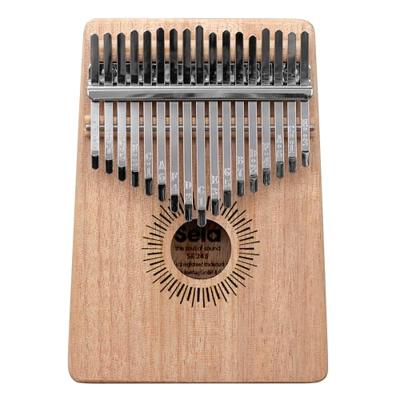 Sela SE 245 Kalimba Mahogany 17 Natural met beschermhoes