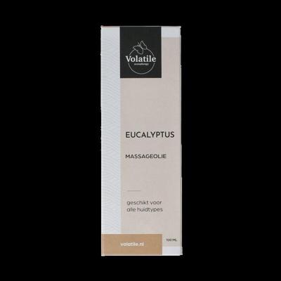 Massageolie eucalyptus glas met pomp 100 Milliliter