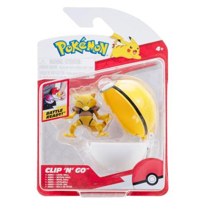 Pokemon Figure - Abra + Level Ball (Clip 'n' Go)