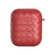 AirPods 1/2 hoesje PU Wave Series - soft case - rood AirPods 1/2 hoesje PU Wave Series - soft case - rood