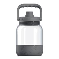 Asobu - The Barkley Dog Bowl – drinkfles van Tritan | lekvrij 1 liter met hondenkom grijs | ideaal voor wandelen, sport, fitness en wandelen - thumbnail
