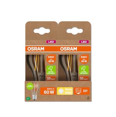 OSRAM HOMELIGHTING 4099854009976 LED-lamp Energielabel A (A - G) E27 Peer 4 W = 60 W Warmwit (Ø x h) 60 mm x 60 mm 1 stuk(s)