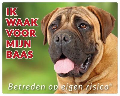 Bullmastiff Blond Waakbord