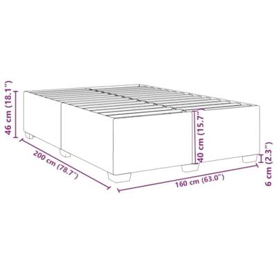 Bedframe zonder matras 160x200 cm fluweel donkergroen