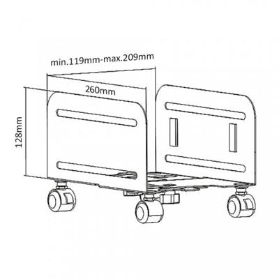 Maclean Mount MC-851 Castor-platform