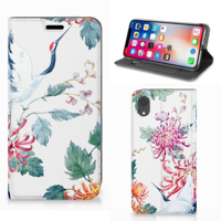 Apple iPhone Xr | Hoesje maken | Bird Flowers - thumbnail
