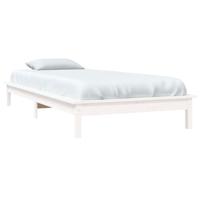 Bedframe massief grenenhout wit 90x200 cm - thumbnail