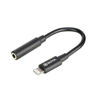 Boya BY-K3 3.5mm Female TRRS to Male lightning adapter cable Boya BY-K3 3.5mm Female TRRS to Male lightning adapter cable