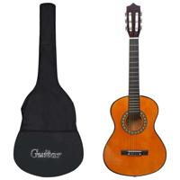 VidaXL Gitaar klassiek beginner kinderen met tas 1/2 34" - thumbnail