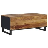 Salontafel 100x54x40 cm massief mangohout en bewerkt hout - thumbnail