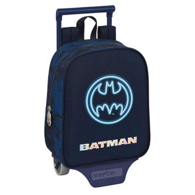 Schoolrugzak met Wielen Batman Legendary Marineblauw 22 x 27 x 10 cm Schoolrugzak met Wielen Batman Legendary Marineblauw 22 x 27 x 10 cm