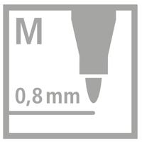 Stabilo pointmax pastel - hardtip fineliner - set met 8 stuks - thumbnail