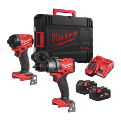 Milwaukee M18 FPP2A3-502X FUEL POWER PACK - 18V - incl. 5.0 Ah accu&apos;s [2st] en lader in koffer