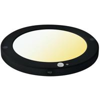 LED Plafondlamp 18W met Bewegings- en Dag/Nachtsensor - Mat Zwart - thumbnail