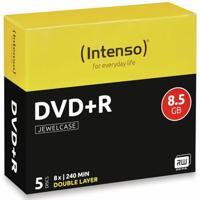 Intenso 4311245 DVD+R DL disc 8.5 GB 5 stuk(s) Jewelcase - thumbnail