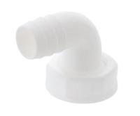 Kirchhoff Kunststof apparaataansluiting 90°, wit, 1" IT x 3/4" mondstuk - 98837904 - thumbnail