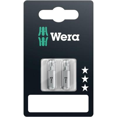 Wera 867/1 Z TORX® Bits, TX 15 x 25 mm - 1 x 2 stuk(s) - 05073340001 Wera 867/1 Z TORX® Bits, TX 15 x 25 mm - 1 x 2 stuk(s) - 05073340001