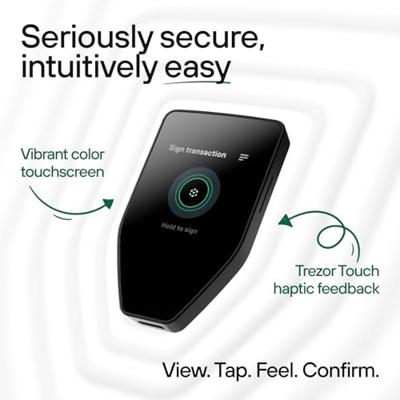 Trezor Safe 5 Hardware wallet SLATS5GBB1100 USB-C, Micro-SD