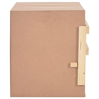 VidaXL Kippenlegkast 3 compartimenten 96x40x45 cm massief grenenhout