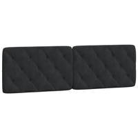 Bed met matras fluweel zwart 180x200 cm - thumbnail