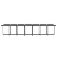 19-delige Tuinset met kussens poly rattan grijs - thumbnail