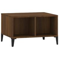Salontafel 60x50x36,5 cm bewerkt hout bruin eikenkleur - thumbnail