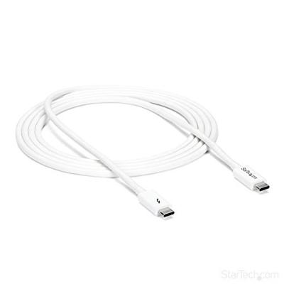 Thunderbolt 3-kabel 20 Gbit/s wit. 6ft 20 Gbit/s - wit