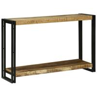 Wandtafel met plank Bruin 120 x 33 x 75 cm Massief Mango Hout - thumbnail
