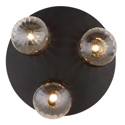 Globo 3-lichts plafondlampDallerta smoke glas - 15216-3