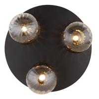 Globo 3-lichts plafondlampDallerta smoke glas - 15216-3 - thumbnail