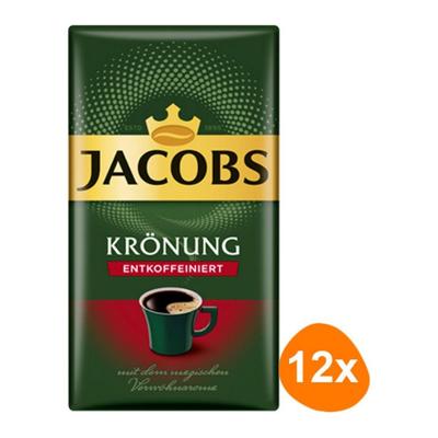 Jacobs - Krönung Cafeïnevrij Gemalen Koffie - 12x 500g