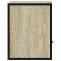 Nachtkastje wandgemonteerd 40x31x39,5 cm sonoma eikenkleurig - thumbnail