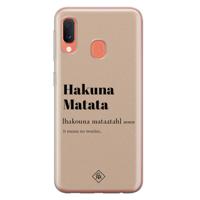 Samsung Galaxy A20e siliconen hoesje - Hakuna matata - thumbnail